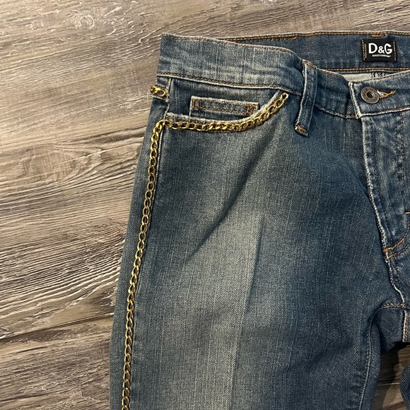 D&G Dolce & Gabbana Women's Jeans Chain  Italy Size 30 - Picture 5 of 11